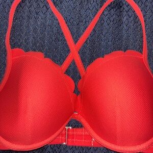 Shade & Shore Red T-Shirt Bra with Underwire